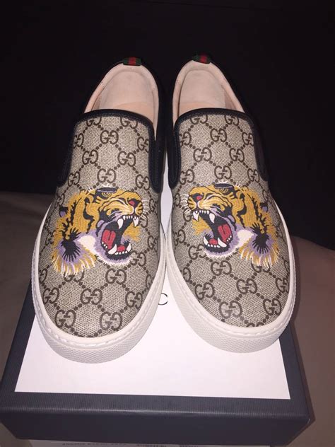 gucci dublin slip on tiger